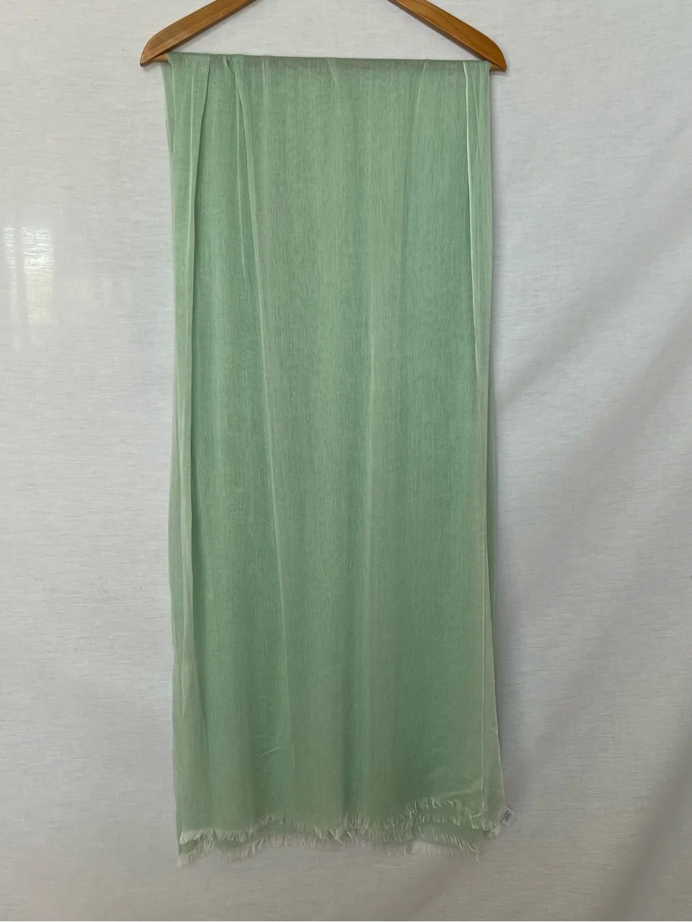 Nordstrom Mint Green Silk Blend Lightweight Scarf Wrap